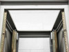 Top interior view of the rackmount cabinet showing top panel and rack rail configuration