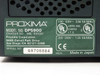Proxima DP5900 rating plate label showing model DP5900, chassis M6L-590001, 100-120V 2.0A and 200-240V 1.2A 50/60Hz, Made in Japan, serial number G8706884