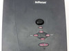 InFocus LP400 projector — top panel with menu, source, volume, and standby control buttons