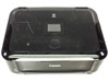 Canon PIXMA MG6220 printer – top view showing lid, LCD display, and scuffs on glossy surface
