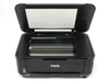 Canon PIXMA MG6220 with scanner lid open revealing flatbed scanner glass