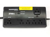 iPAN SP1601P600 power strip front panel showing MASTER outlet, five ENERGY SAVER outlets, ALWAYS ON outlet, PROTECTED and GROUNDED indicator LEDs