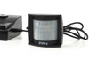 iPAN external PIR motion detector sensor with wired cable — closeup front view showing Fresnel lens array and iPAN branding