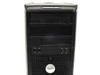 Dell OptiPlex 380 — straight-on front panel view showing optical drive bays, floppy drive bay, front USB and audio ports