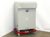 Matra Electric 6175432L 175 kVA dry-type transformer – right side view of NEMA 3R enclosure on pallet dolly