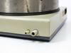 Buchi B-461 side/rear corner view showing two white barbed water inlet/outlet ports on the base housing