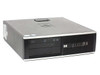 HP Compaq 6000 Pro SFF Desktop PC — front-left angle view showing optical drive bay, front USB ports, and HP logo