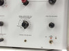 HP 8551A front panel close-up — lower right section showing SIGNAL IDENTIFIER (Fs) dial, FINE POS BALANCE, COARSE POS BALANCE, and LINE switch (OFF/STANDBY/ON)