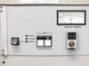 Balzers RFS 302 control panel detail – key switch, Mains/Standby/Remote status lights, RF toggle switches, and Incident Power meter