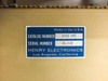 Henry Electronics 2kW RF Deck Amperex 4-125A Tube with Enclosure (2000 PGC)