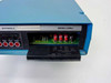 Codex Motorola 8250 LDSU front panel with access door open revealing internal DIP switches and loopback configuration panel labeled OFF / DOWN