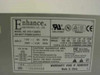 Enhance Electronics ATX-1125BTA 300W power supply – label closeup showing input/output specs, 115V/230V ratings, and Made in China designation