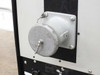 Eratron PPS 8210 RS MF – rear panel detail showing large industrial twist-lock receptacle (cap closed) with safety chain