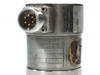 Teledyne Taber 206 Pressure Transducer side view with multi-pin circular connector and label showing Model 206, 0-1000 PSIG, 350 Ohm, Serial 710822 — housing damage visible at right