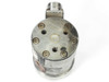 Teledyne Taber 206 Pressure Transducer top-down view showing bolt hole pattern, central threaded port, and surface wear