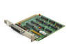 IBM 1501987XM 8-bit ISA parallel card – angled front view showing DB-25 female connector bracket and component side with DIP ICs