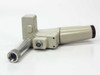 Coherent UltraPulse 5000C pistol-grip handpiece close-up showing multi-pin circular connector and focusing barrel