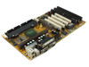 Wintac W6LXB-0 Slot 1 Pentium II ATX motherboard — three-quarter front view showing AGP, PCI, and ISA expansion slots