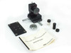Ealing 25-9218 Smartt Interferometer complete set laid out — main body, accessories, adapter ring, eyepiece, and instruction manual