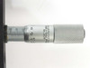 Close-up of L.S. Starrett micrometer scale detail on Ealing 25-9218 interferometer XY translation stage