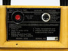 GasTech 3220 HS GasTechtor control panel label closeup — Gas Tech Inc. Newark CA 94560, red power button, Out-Off/In-On switch, Adjust button, Model 3220, and Serial No. field