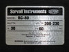 Sorvall Instruments DuPont RC-80 data plate showing model RC-80, 208-230V, 30A, 60Hz, Newtown CT USA