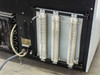 Sorvall RC-80 rear resistor bank close-up showing three large wire-wound resistor columns on mounting bracket, refrigerant plumbing visible