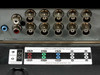 Samsung 400PXn rear BNC/Component port cluster close-up showing BNC Component OUT (R/Pr, G/Y, B/Pb, H, V) and BNC Component IN rows, plus Component Audio IN L/R RCA jacks