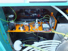 Internal electronics and pneumatic control board of TTP Labtech comPOUND CM601 with pressure gauge, solenoid valves, and wiring harness