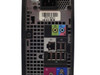 Dell OptiPlex 755 SFF rear panel — closer view of audio jacks, RJ-45 Ethernet, USB ports, and service tag