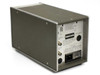 HP 435B Power Meter — rear panel view showing RF BLANKING INPUT connector, POWER SENSOR INPUT port, RECORDER OUTPUT, AC line input with fuse drawer, and power switch; label partially visible