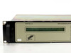 Newtec DVB RX 2060 – close-up of front panel LCD displaying boot self-test passed message and firmware version