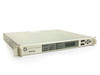 Adaptive Broadband SDM-2020 satellite demodulator — front panel angled left view showing LCD display and indicator LEDs