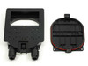 TE Connectivity 1200013L2 junction box housing and lid separated showing ventilation holes on base plate and lid back surface