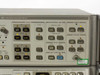 HP 8566B display unit front panel close-up — TRACE, REFERENCE LINE, SWEEP, TRIGGER, SCALE, and KEY FUNCTION control sections