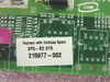 Compaq 215977-002 motherboard label close-up showing part number SPS-BD SYS 215977-002 and MIC logo
