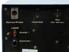 Mimir 515 rear panel close-up – LAMP connection terminals (Anode+, Cathode-), Interlock, Fan labeled 120V 20W Max., partial rating plate