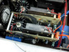 Mimir 515 interior detail – two Mimir-branded power control boards with heatsinks and discrete components; DEC date code label visible on chassis