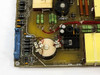 CPI Satcom Gen IV HV Module 01026320 – corner view showing blue edge connector, numbered terminal block, potentiometer, and second label reading GEN IV HV MODULE ASSY 01026320