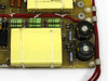 CPI Satcom Gen IV HV Module 01026320 – macro detail of large yellow wound HV transformer section and associated HV rectifier components