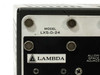 Lambda LXS-D-24 – close-up of model label and Lambda logo on front panel upper section