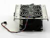 Comair Rotron SD24K5 dual fan assembly – side angle view showing enclosure depth and wire harness routing