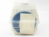 Spectrolab 12-045774-301 wafer container – open top-down view showing blue circular wafer carrier tray and clear plastic holder dividers inside container