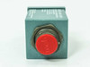 Narda 26500 Power Monitor – rear face view showing multi-pin output connector with red cap and Narda logo printed on cap