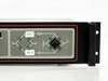 Varian VJC6767S2CMU front panel close-up – U/C 1 and U/C 2 upconverter switching diagram with green LED indicators and center toggle switch