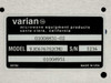 Varian VJC6767S2CMU model label showing part number 01008831-02, model VJC6767S2CMU, and secondary number 01008951 – Made in USA, Santa Clara CA