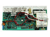 01-003859 Rev AC Switch Neg Assembly PCB board – top-down view showing four Sprague 10uF 400V film capacitors, power transistors, and full PCB layout