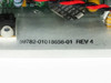 CCA 59782-01018656-01 Rev 4 Power Processor Board – close-up of aluminum rail label showing part number 59782-01018656-01 and REV 4 markings