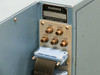 Hughes WD-8702-001 top connector panel – six BNC connectors labeled J-1001 through J-1005 and J-1011, plus a multi-pin connector; Hughes nameplate visible above