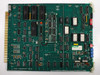 Hughes wire bonder control board – rear/component side of green PCB (WD8607C3 Rev A) with TESTED sticker dated 2/3/89; Hughes Industrial Products Division label visible
